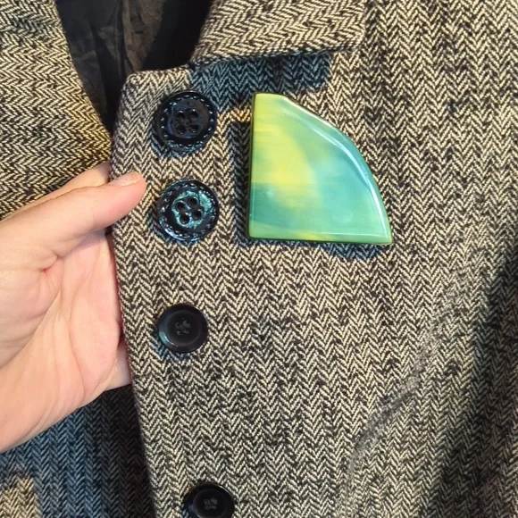 Glass art brooch pin, very eye catching for jacket / blazer lapel. NEW Jewellery - Picture 6 of 11